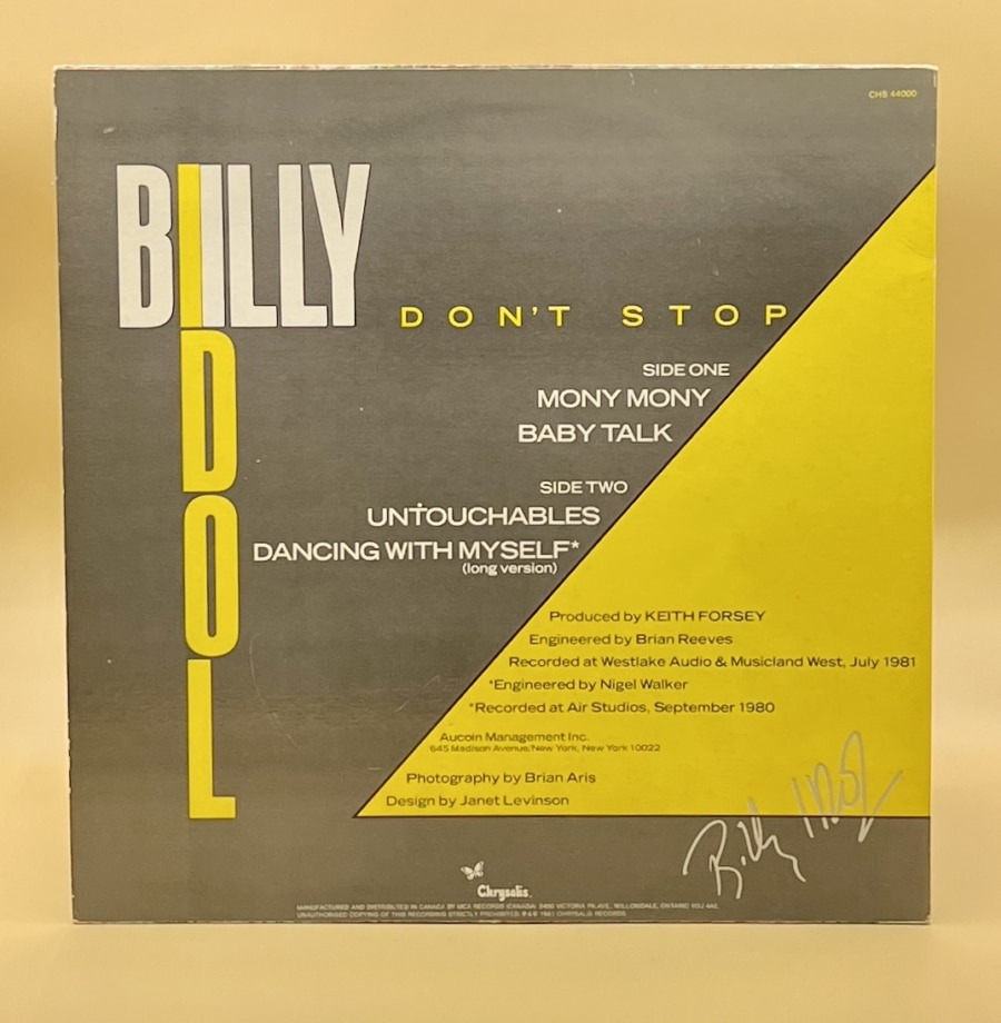 Billy Idol  - Don't Stop **Used Vinyl LP** - Image 4