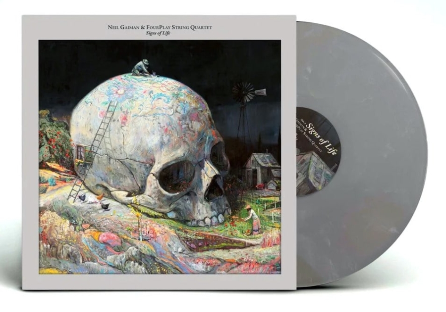 Neil Gaiman & FourPlay String Quartet - Signs of Life (Silver Fox Coloured Vinyl LP) - Image 2