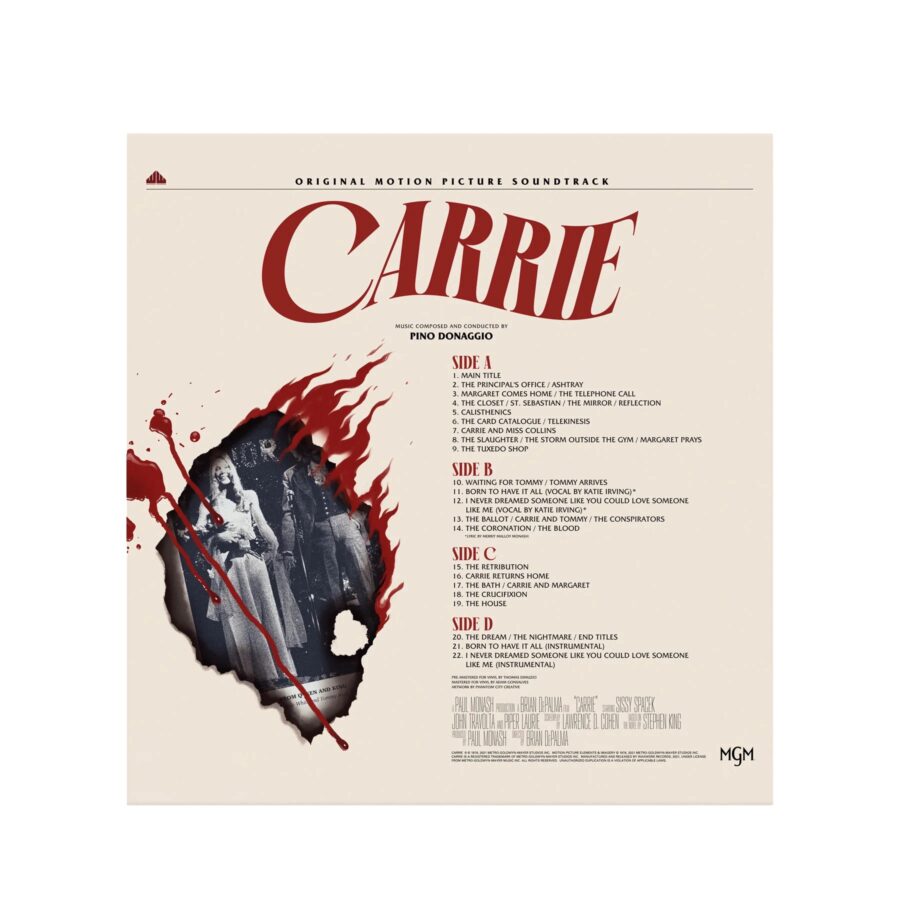 Carrie - Original Motion Picture Soundtrack (2LP Red & Orange Smoke Colored Vinyl) - Image 4