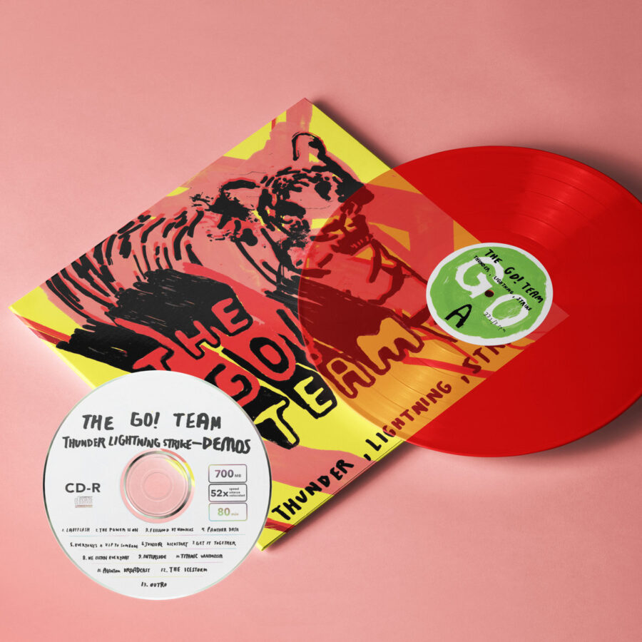 The Go! Team - Thunder, Lightning Strike (20th Anniversary Red Vinyl LP with CD-R)