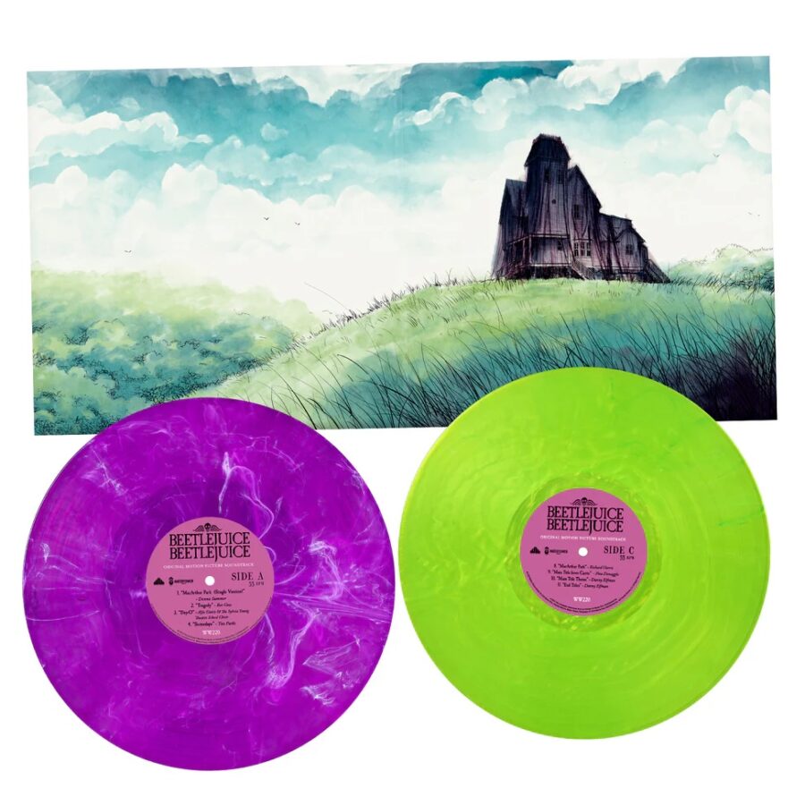 Beetlejuice Beetlejuice - Original Motion Picture Soundtrack (Purple and White Smoke and Fluorescent Green 2LP Vinyl) - Image 3