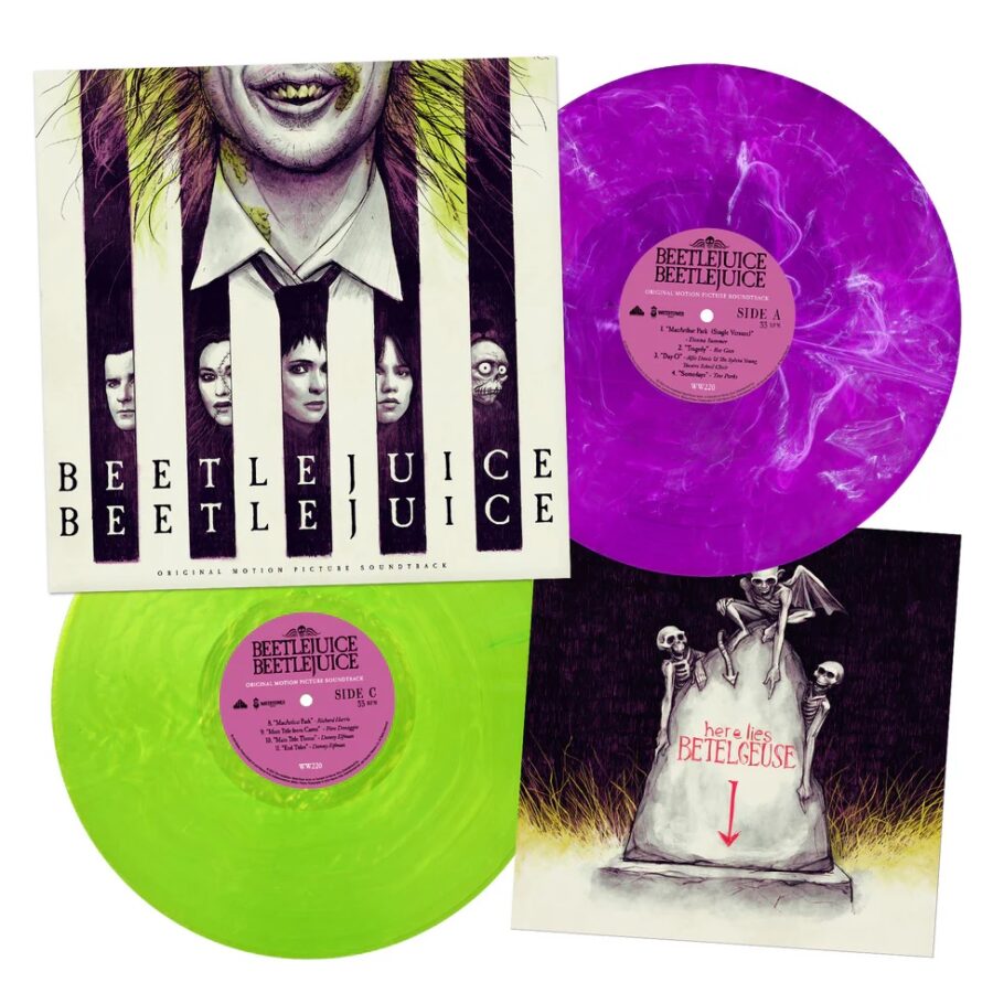 Beetlejuice Beetlejuice - Original Motion Picture Soundtrack (Purple and White Smoke and Fluorescent Green 2LP Vinyl) - Image 2